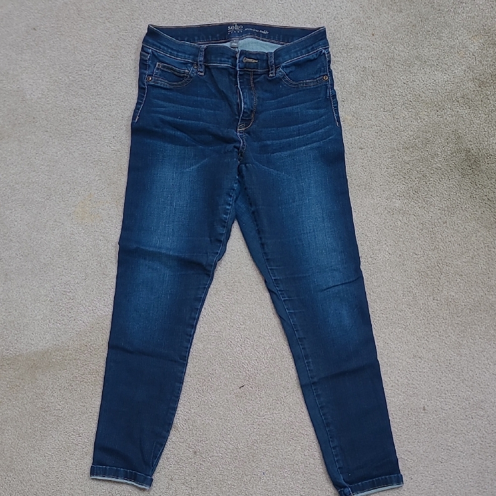 Soho Apparel Blue Skinny Jeans with Stretch